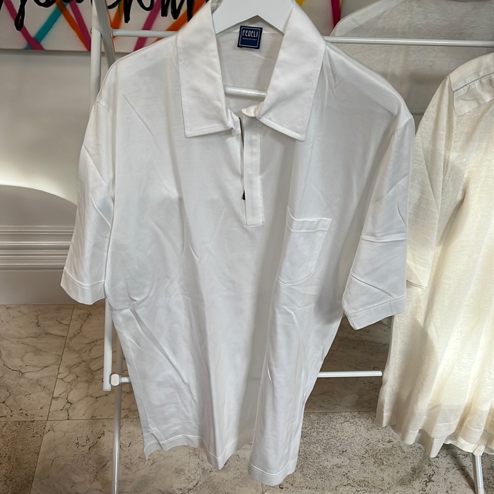 white fedeli polo